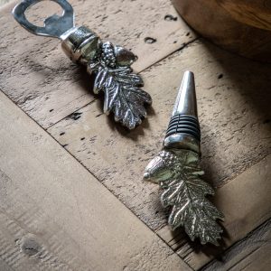 Gallery Direct Acorn Bottle Stopper Nickel Finish | Shackletons