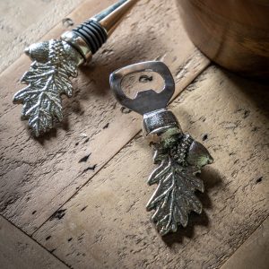 Gallery Direct Acorn Bottle Opener Nickel Finish | Shackletons