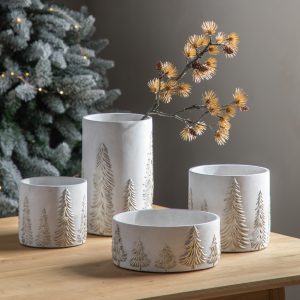 Gallery Direct Forest Planter White Gold | Shackletons