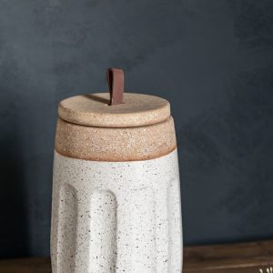 Gallery Direct Callow Jar White Natural | Shackletons