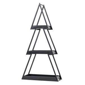 Gallery Direct Xmas Tree Tray Stack Black | Shackletons