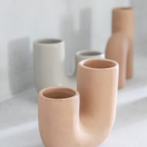 Gallery Direct Tova Vase Beige | Shackletons