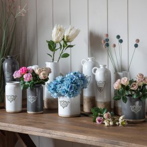 Gallery Direct Winchester Vase Wide White | Shackletons