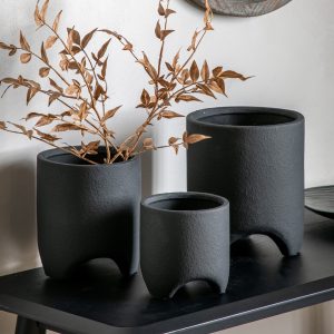 Gallery Direct Morgan Vase Black | Shackletons