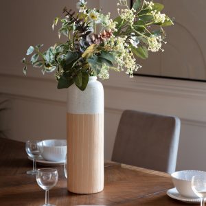 Gallery Direct Holmer Vase Large White Natural | Shackletons