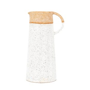 Gallery Direct Callow Pitcher Vase White Natural | Shackletons