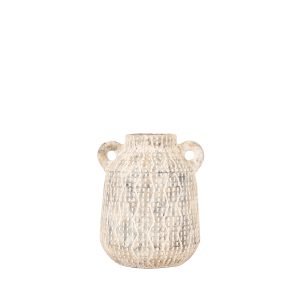 Gallery Direct Ica Vase Small Earthy White | Shackletons