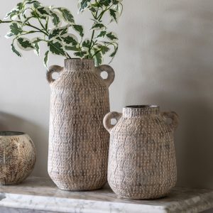 Gallery Direct Ica Vase Small Earthy White | Shackletons