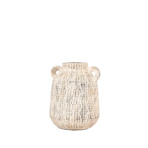 Gallery Direct Ica Vase Small Earthy White | Shackletons