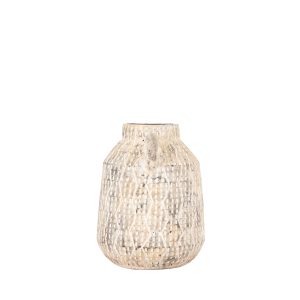 Gallery Direct Ica Vase Small Earthy White | Shackletons