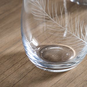 Gallery Direct Feather Vase Small Clear | Shackletons