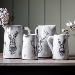 Gallery Direct Hare Pitcher Vase Large Distressed | Shackletons