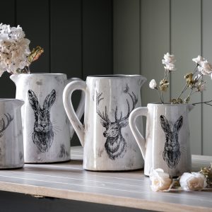 Gallery Direct Hare Pitcher Vase Large Distressed | Shackletons