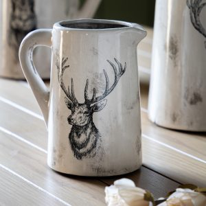 Gallery Direct Stag Pitcher Vase Medium Distressed | Shackletons