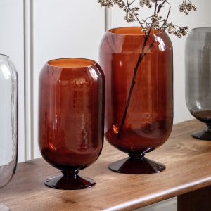 Gallery Direct Flynn Vase Small Amber | Shackletons