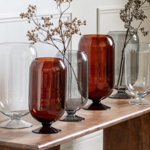 Gallery Direct Flynn Vase Small Amber | Shackletons