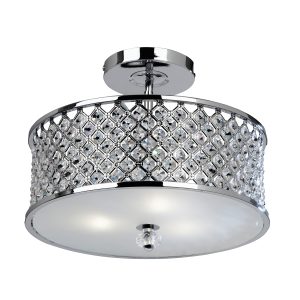 Gallery Direct Hudson Ceiling Lamp Chrome | Shackletons