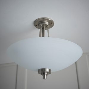 Gallery Direct Welles Ceiling Lamp Satin Chrome | Shackletons