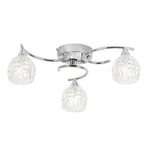 Gallery Direct Boyer 3 Ceiling Lamp Chrome | Shackletons