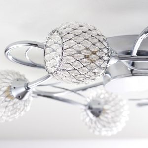 Gallery Direct Aherne 5 Ceiling Lamp Chrome | Shackletons