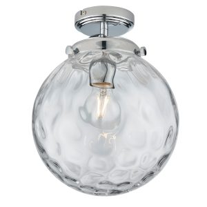 Gallery Direct Elston Bathroom 1 Ceiling Light Chrome | Shackletons