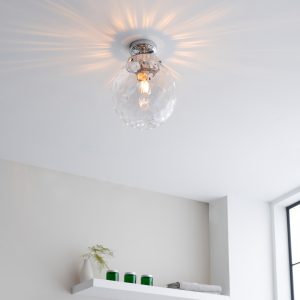 Gallery Direct Elston Bathroom 1 Ceiling Light Chrome | Shackletons