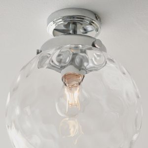 Gallery Direct Elston Bathroom 1 Ceiling Light Chrome | Shackletons