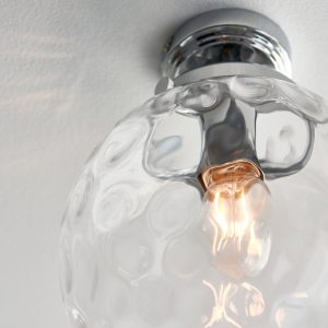 Gallery Direct Elston Bathroom 1 Ceiling Light Chrome | Shackletons