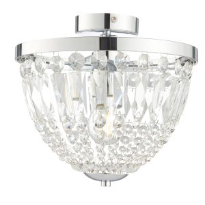 Gallery Direct Iona Bathroom 1 Ceiling Light Chrome | Shackletons