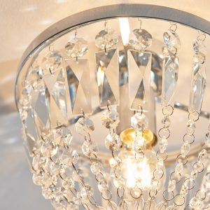 Gallery Direct Iona Bathroom 1 Ceiling Light Chrome | Shackletons