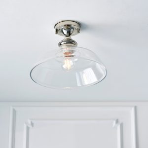 Gallery Direct Barford 1 Ceiling Light NickelClear | Shackletons