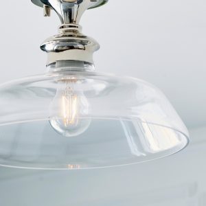 Gallery Direct Barford 1 Ceiling Light NickelClear | Shackletons