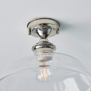 Gallery Direct Barford 1 Ceiling Light NickelClear | Shackletons