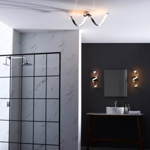 Gallery Direct Astral Bathroom 1 Ceiling Light Chrome | Shackletons