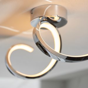 Gallery Direct Astral Bathroom 1 Ceiling Light Chrome | Shackletons