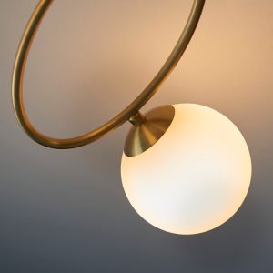 Gallery Direct Ellipse 3 Ceiling Light Brass | Shackletons