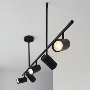 Gallery Direct Rez 5 Ceiling Light Black | Shackletons