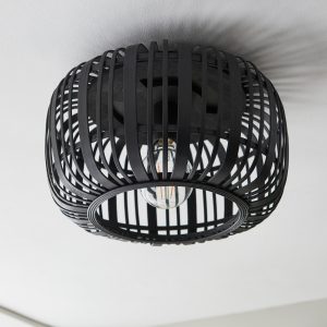 Gallery Direct Mathias Ceiling Light Dark Bamboo | Shackletons