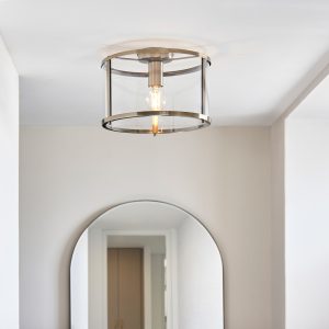 Gallery Direct Hopton 1 Ceiling Light Antique Brass | Shackletons