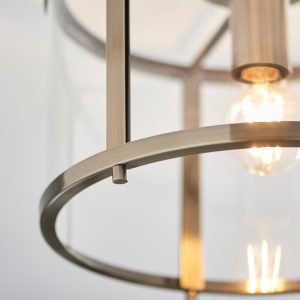 Gallery Direct Hopton 1 Ceiling Light Antique Brass | Shackletons