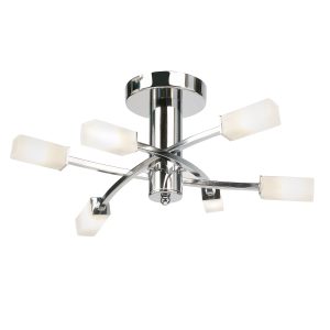 Gallery Direct Havana 6 Ceiling Lamp Chrome | Shackletons