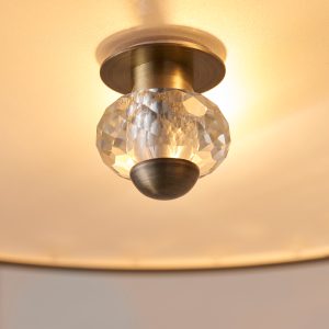 Gallery Direct Hudson Ceiling Lamp Antique Brass | Shackletons