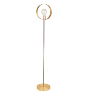 Gallery Direct Hoop Floor Light Brushed Gold | Shackletons