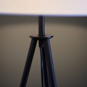 Gallery Direct Tripod 1 Floor Light Matt Black | Shackletons