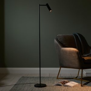 Gallery Direct Dedicated Reader 1 Floor Lamp Matt Black | Shackletons