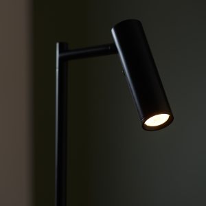 Gallery Direct Dedicated Reader 1 Floor Lamp Matt Black | Shackletons