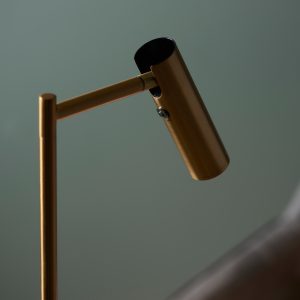 Gallery Direct Dedicated Reader 1 Floor Lamp Satin Warm Brass | Shackletons