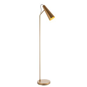 Gallery Direct Karna 1 Floor Light Antique Brass | Shackletons