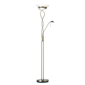 Gallery Direct Monaco Floor Lamp Antique Brass | Shackletons