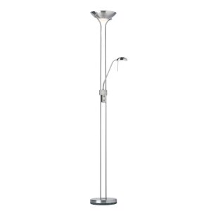 Gallery Direct Rome Floor Lamp Satin Chrome | Shackletons